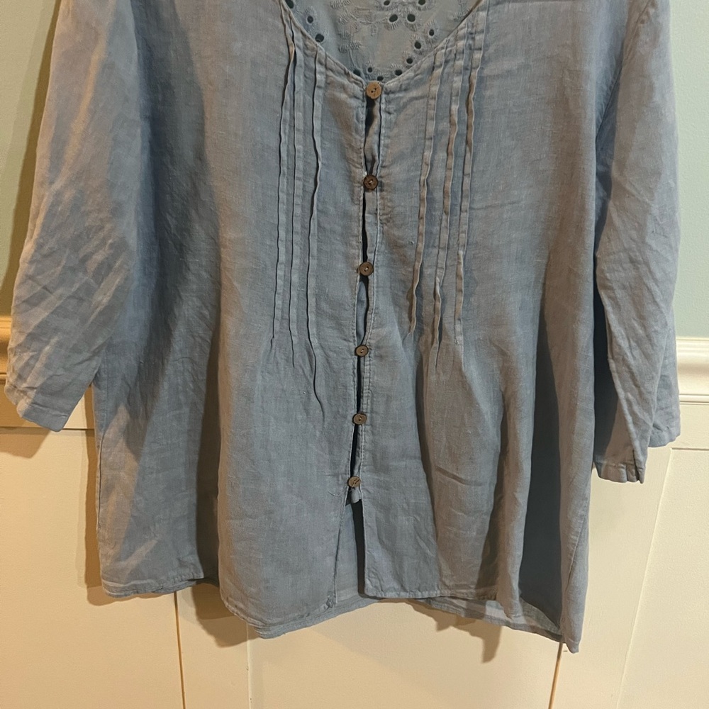 Lingo L’Arno vintage Italian linen blouse